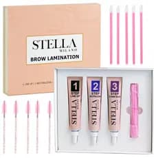 Stella Milano Brow Lamination Anvisa Kit Completo Grande, Pequeno, Passos 1 2 Sobrancelhas Cilios