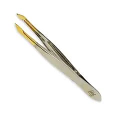 Pinça Edel Solingen Canelada Ponta Fina 9cm Ref. 2321303 Sobrancelhas Profissional Designer