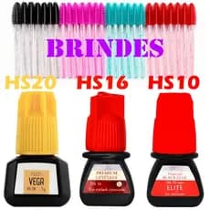 Cola Para Extensão de Cilios HS10 HS16 HS20 Elite Master 3ml Alongamento Cílios