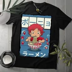 Camiseta  Camisa Ponyo: Uma Amizade Que Veio Do Mar
