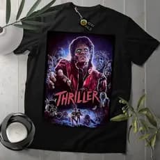 Camiseta Michael Jackson Thriller camisa MJ blusa king Off Pop
