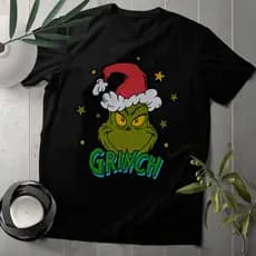 Camiseta Estampada Grinch Natal Massculino E Feminino