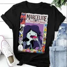 Camiseta  Marceline, a Rainha dos Vampiros - Hora de Aventura estampada básica algodão vintage geek
