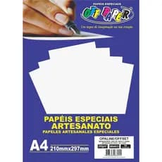Papel A4 Opaline Branco 240g 50 folhas - OFF PAPER (Diplomata/Offset)