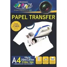 Papel Transfer Tecidos Claros A4 150g Offpaper 10 Folhas