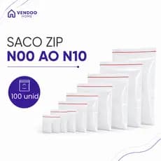Saco Zip Hermetico 100 Unidades Abre E Fecha Alimentos Freezer Geladeira BPA Free