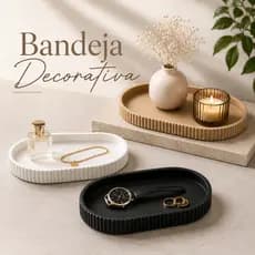 Bandeja Decorativa Porta Joias Chaves Organizador De Mesa Lavabo
