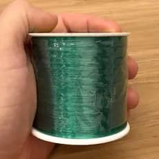 719 Metros de Linha de Pesca Monofilamento Araty Superflex 0.40mm Verde Resistente