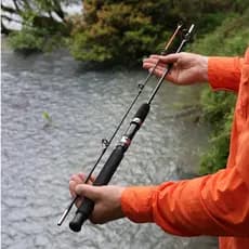 Vara de Pesca para Molinete Fibra de Vidro Maciça 1,50m 20lb 2 Partes