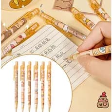 Lapiseira Capivara 0.5mm 2B Kawaii Material Escolar Escrita Fina Desenho Lapiseira Fofa Kawaii