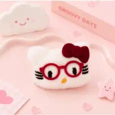 Presilha Hello Kitty Pelúcia Infantil Tic Tac Prendedor de Cabelo Menina Kawaii Acessório de Cabelo Infantil