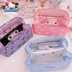Estojo Kawaii Sanrio Exclusivo Grande Alta Capacidade Importado Organizador Premium Escolar Maquiagem