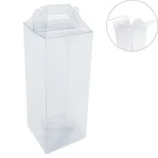 20 Caixas Tipo Maleta De Acetato transparente 8x8x21 cm p/ Presentes e produtos Hidratante Todo dia