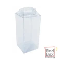 5 Caixas Tipo Maleta De Acetato transparente 8x8x21 cm p/ Presentes e produtos Hidratante Todo dia
