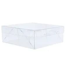 10 Caixas 15x15x5 Transparentes para Doces, Presentes, Lembrancinhas e Produtos em geral