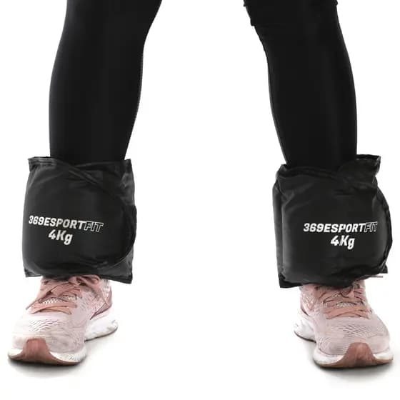Caneleira / Tornozeleira 4 Kg Peso Par Treino Fitness Crossfit Reforçado