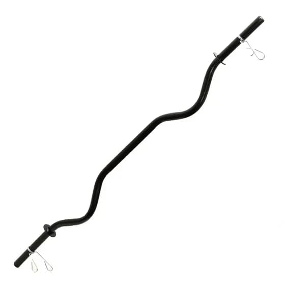 Barra W Oca 120cm  + Presilhas Academia Treino Musculação Exercicios Fitness