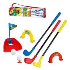 Kit Jogo De Golfe Infantil Com Sacola Para Transporte Braskit