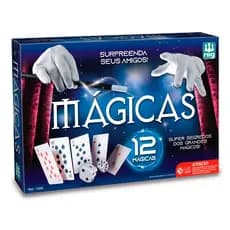 Kit Mágicas Infantil 12 Truqes Caixa De Mágicas Jogo Para Crianças Nig Brinquedos