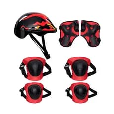 Kit De Proteção Infantil Capacete Joelheiras Cotoveleiras munhequeiras 7 Peças Skate Patins Patinete
