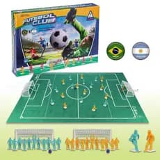Futebol Club 2 Seleções Brasil Argentina Espanha Futebol De Mesa Com Campo Gulliver