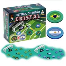 Futebol De Botão Cristal Seleção Brasil Argentina Espanha 2 Times Copa Do Mundo Gulliver