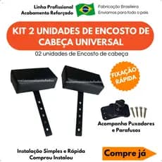 Kit com dois 2 unidades Encosto de cabeça apoios suporte para cadeira de cabeleireiro barbeiro