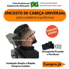 Encosto de cabeça apoio suporte cabeçote p cadeira cabeleireiro make designer universal escritorio