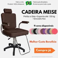 Cadeira para barbeiro cabeleireiro salao de beleza barbearia multiuso regulagem de altura pistao