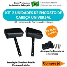 Kit 2 unidades Encosto de Cabeça apoios suporte para cadeira cabeleireiro barbeiro salão escritório