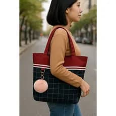 Bolsa Feminina Grande Resistente Alça de ombro Confortável dia dia com Chaveiro - ENVIO IMEDIATO