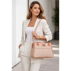 Bolsa Feminina Espaçosa Dia a Dia com Alca Transversavel Tiracolo Regulavel Removivel Bolsa Elegante