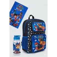Kit Mochila Escolar Infantil Patrulha Canina com Squeeze Toalhinha Meninos