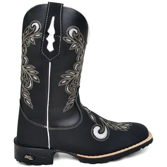 BOTA LASER BRILO BICO QUADRADO CANO LONGO TEXANA LANÇAMENTO EXCLUSIVO