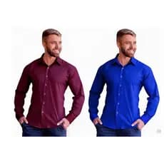 Camisa Social Masculina Kit 2 Camisa Social Roupas Masculinas