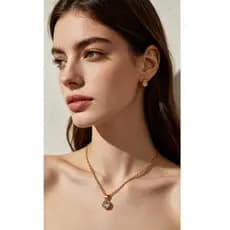 Kit Colar e Brinco Folheado Ouro Prata Vários Modelos | Qualidade, Beleza e Preço Incrível - Envio Imediato