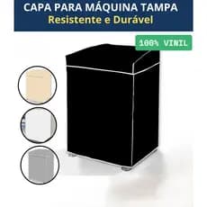 Capa Máquina de Lavar Vinil, Abertura Superior | Brastemp Consul Electrolux 9kg a 15kg