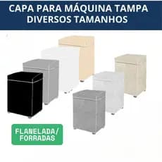 Capa para Máquina de Lavar 100% PVC Abertura Superior | Brastemp Consul Electrolux | 9kg a 15kg | Resistente