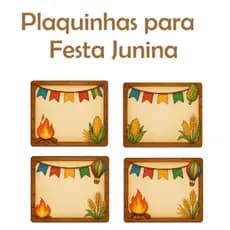 kit 15 Plaquinhas Festa Junina Decoração