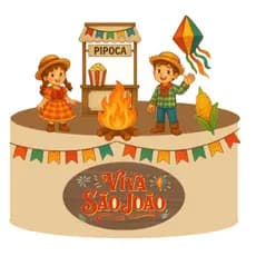 Topo de Bolo Festa Junina Decoração