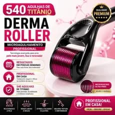 Derma Roller 540 Agulhas Titanium | Crescimento Barba e Rejuvenescimento Facial