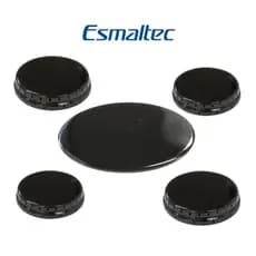 Kit Espalhadores Tampas Peças Fogão Esmaltec Caribe 5 Bocas