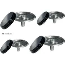 Kit Espalhador + Queimador Fogão Esmaltec Caribe 4 Bocas