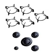 Kit Espalhador e Grelhas Cooktop Fischer 5 Bocas
