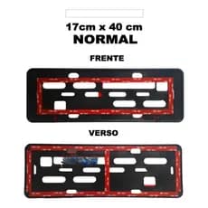Suporte Protetor Placa Mercosul Carro Kit Dianteiro e traseiro + lacres Antifurto e parafusos