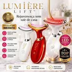 Lumière Lift™ Massageador Facial LED EMS Redutor De Papada Rugas Efeito Lifting Facial
