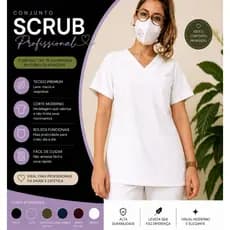 Conjunto Scrub Pijama Crgc Scrub - c/ Bordado nome.