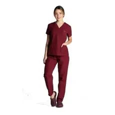 Pijama Cirúrgico - Scrub - Bordô Escuro - Nome Bordado - Med