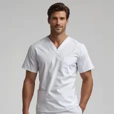 Conjunto Pijama Cirurgico Scrub Masculino Brim 100% algodão c/ Bordado