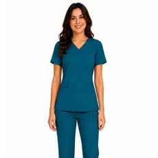 SCRUB FEMININO PIJAMA CIRURGICO FEMININO UNIFORME PARA ENFERMEIRA COR PETRÓLEO